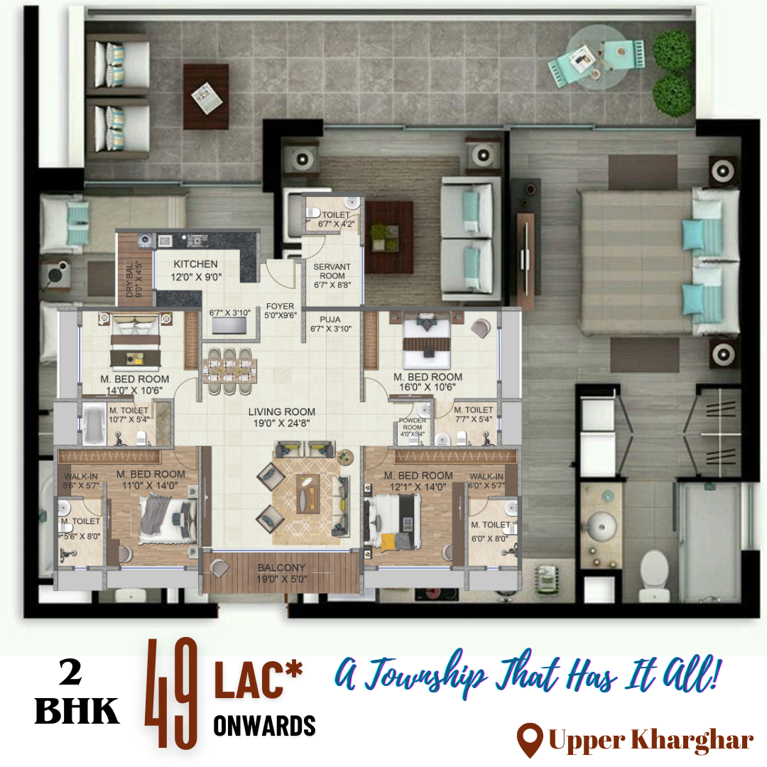 1 BHK for rent in kharghar